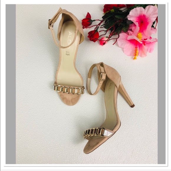 Aldo Shoes - Aldo strappy embellished ankle strap stiletto heel